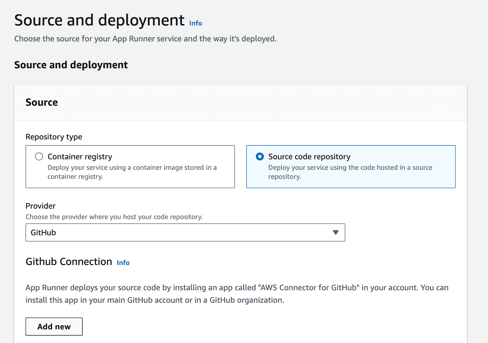 AWS App Runner - Configure Service